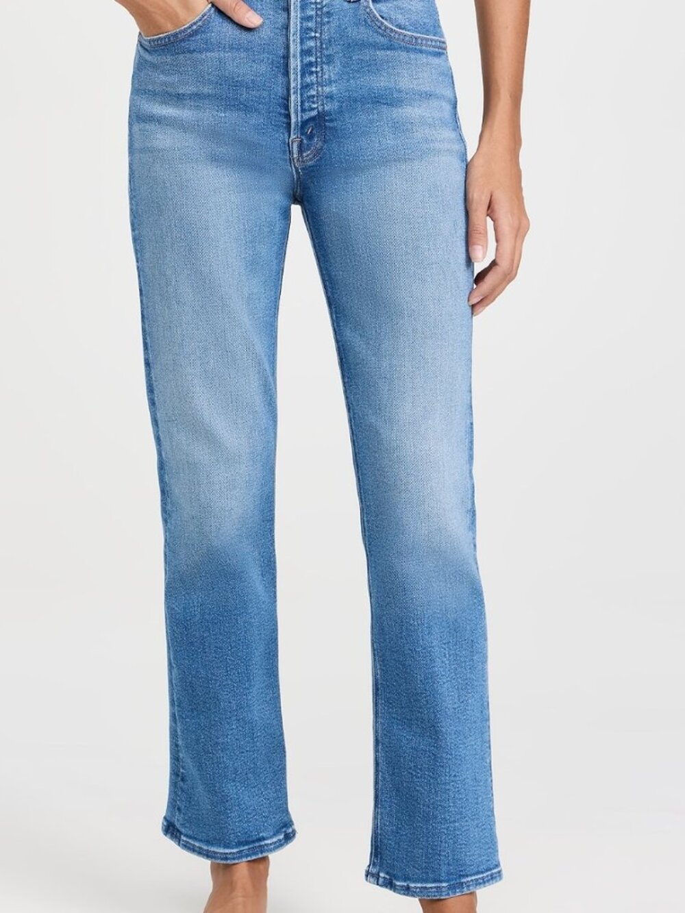 MOTHER Tripper Ankle Jean Medium-Light Blue Wash